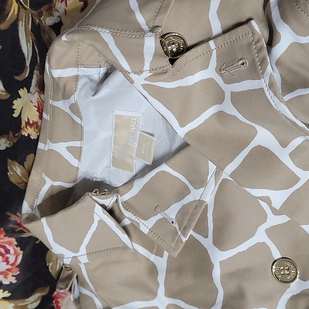 MICHAEL KORS ANOMAL PRINT COAT NWT$195 PL - Picture 6 of 8